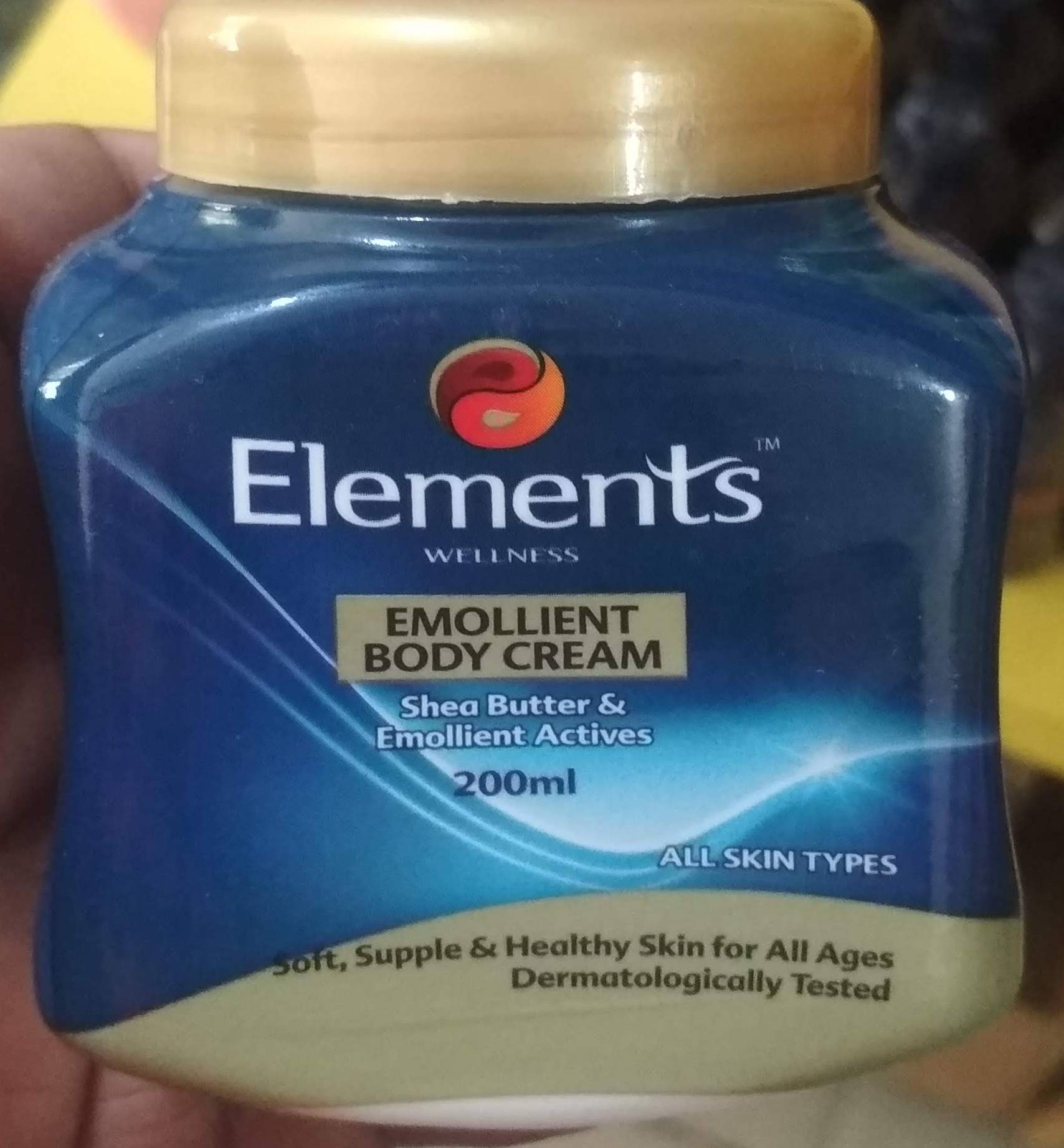 emollient body cream 200ml Elements